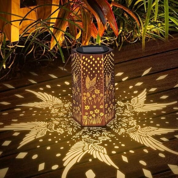 Hummingbird Solar Light Outdoor - Mothers Day Gifts Solar Lantern Outdoor NEW - Picture 6 of 8